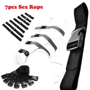 7PCS/Set BDSM Restraint Rope SM Slave Bondage Adult Game Sexope Women Body Restraint Sex Toy Adjustable Sex Strap 18+ Handcuffs