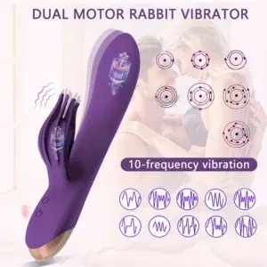 10 Modes Rabbit Vibrator Realistic Vibrators Clitoris Stimulator Dildo Massager Adults Masturbator Sex Toys for Women