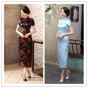 S-6XL Large Size Qipao Elegant Sexy Retro Slim Cheongsam Traditional Mandarin Dress Chinese Evening Party Gown COSPLAY clothes